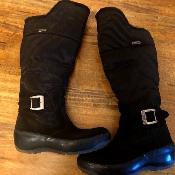 pajar Natasha Faux-Fur Waterproof Winte Black Boot - Picture 4 of 16